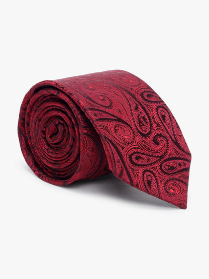 Men's Paisley Tie Set with Pocket Square