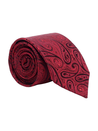 Men's Paisley Tie Set with Pocket Square