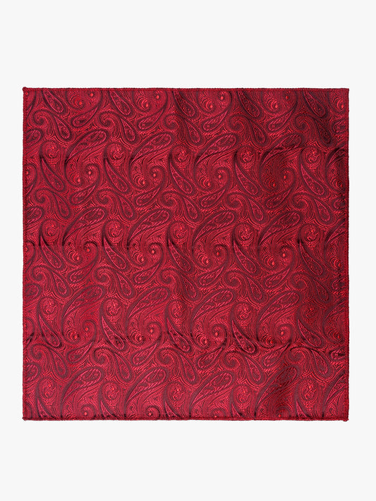 Men's Paisley Tie Set with Pocket Square