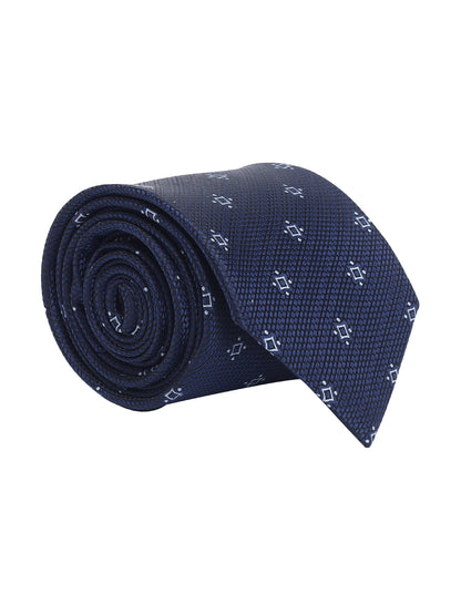 Men's Motifs Design Tie Set with Pocket Square