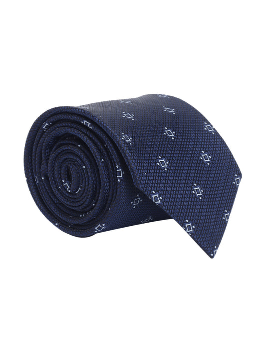 Men's Motifs Design Tie Set with Pocket Square