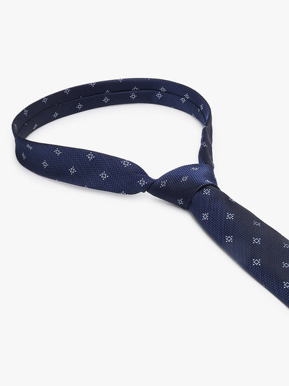 Men's Motifs Design Tie Set with Pocket Square