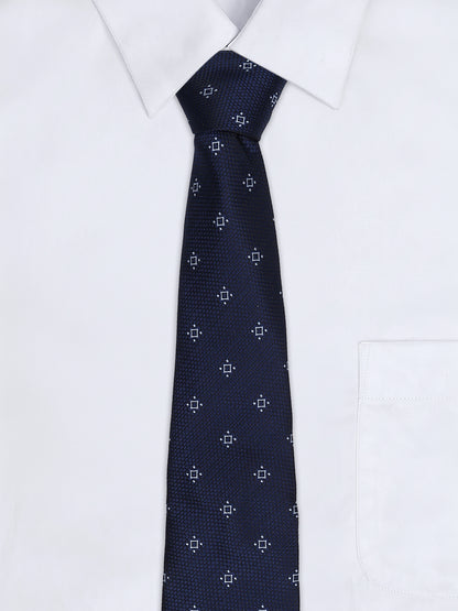 Men's Motifs Design Tie Set with Pocket Square