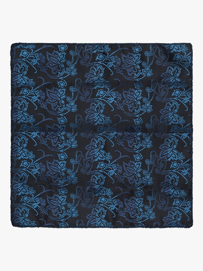 Men's Floral Print Tie Set with Pocket Square