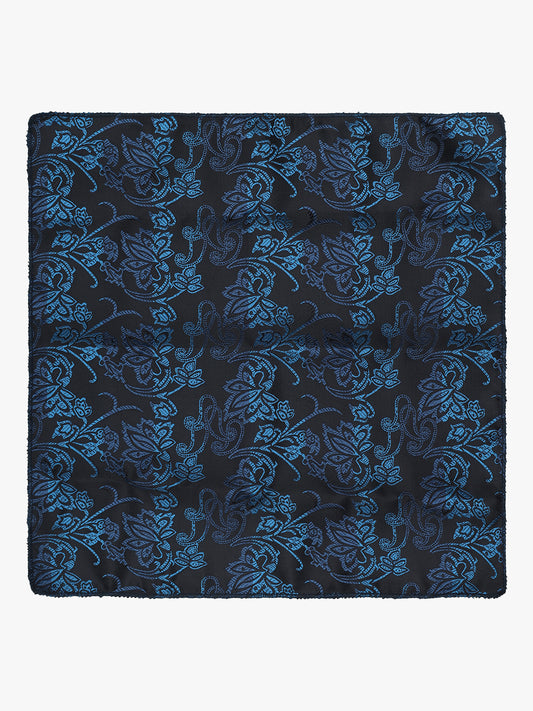 Men's Floral Print Tie Set with Pocket Square