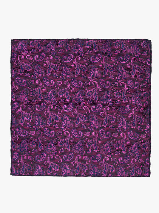 Men's Paisley Tie Set with Pocket Square