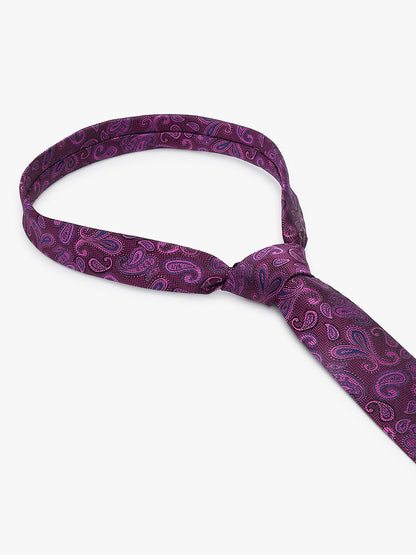 Men's Paisley Tie Set with Pocket Square