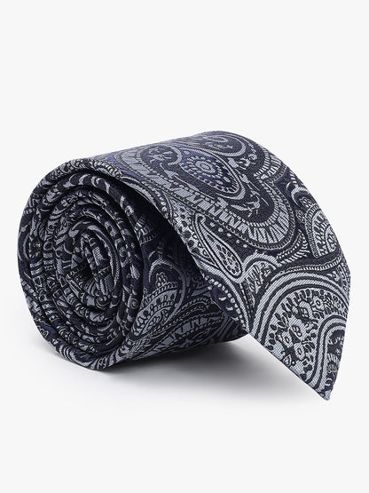 Men's Paisley Tie Set with Pocket Square