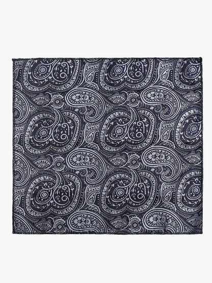 Men's Paisley Tie Set with Pocket Square