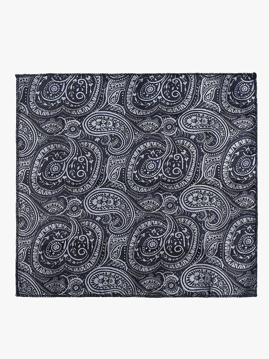 Men's Paisley Tie Set with Pocket Square