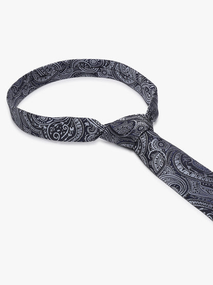Men's Paisley Tie Set with Pocket Square