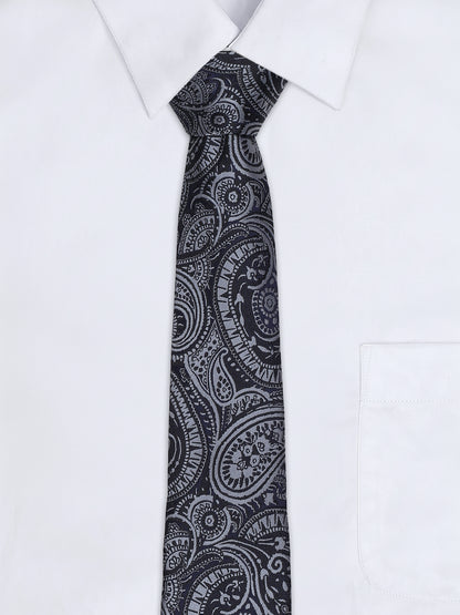 Men's Paisley Tie Set with Pocket Square