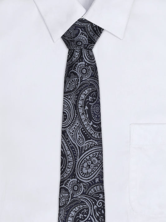 Men's Paisley Tie Set with Pocket Square