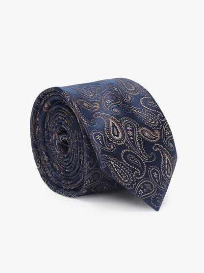 Men's Paisley Tie Set with Pocket Square