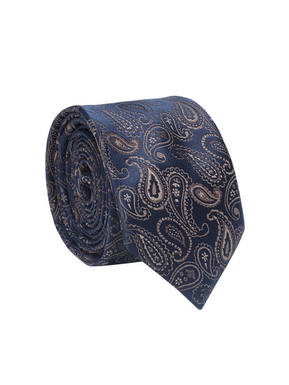 Men's Paisley Tie Set with Pocket Square