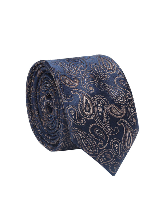 Men's Paisley Tie Set with Pocket Square