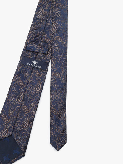 Men's Paisley Tie Set with Pocket Square