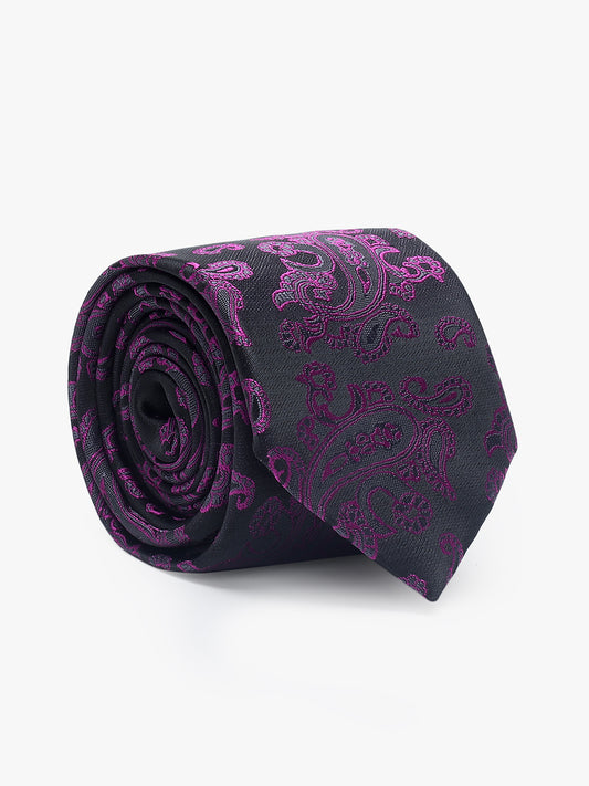 Men's Paisley Tie Set with Pocket Square