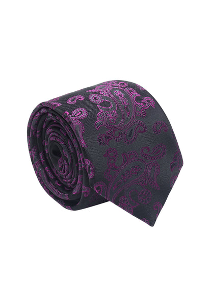 Men's Paisley Tie Set with Pocket Square