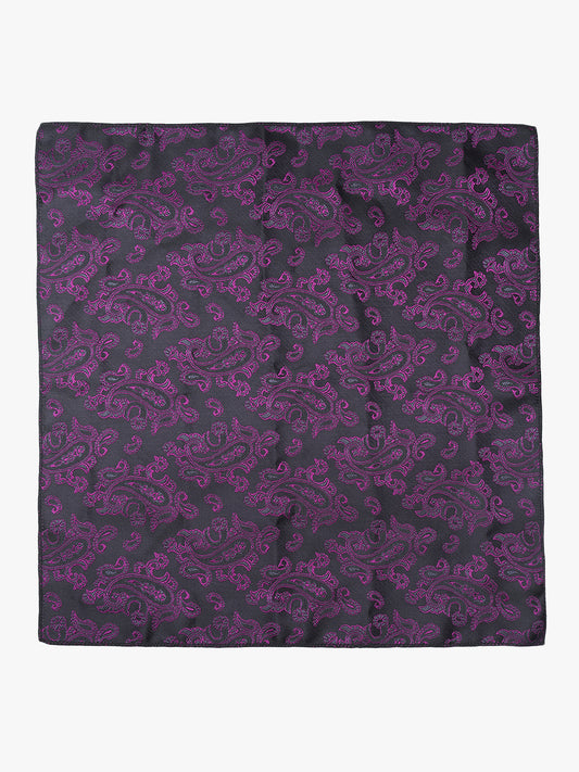 Men's Paisley Tie Set with Pocket Square