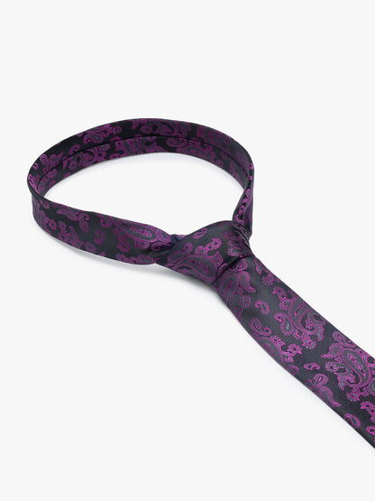 Men's Paisley Tie Set with Pocket Square