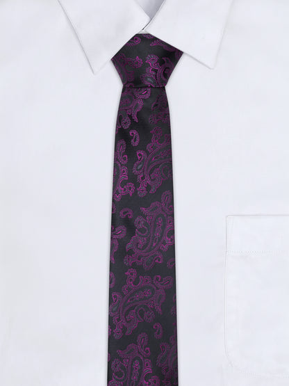 Men's Paisley Tie Set with Pocket Square