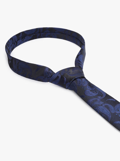 Men's Paisley Tie Set with Pocket Square