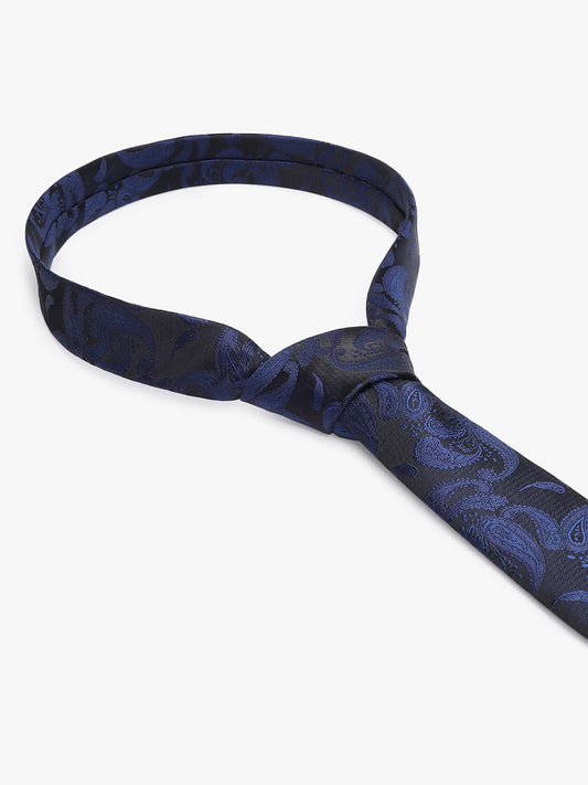 Men's Paisley Tie Set with Pocket Square