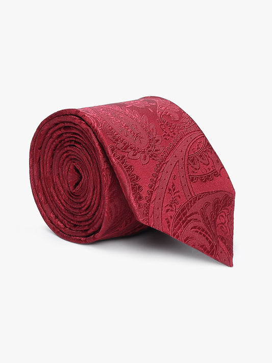 Men's Paisley Tie Set with Pocket Square