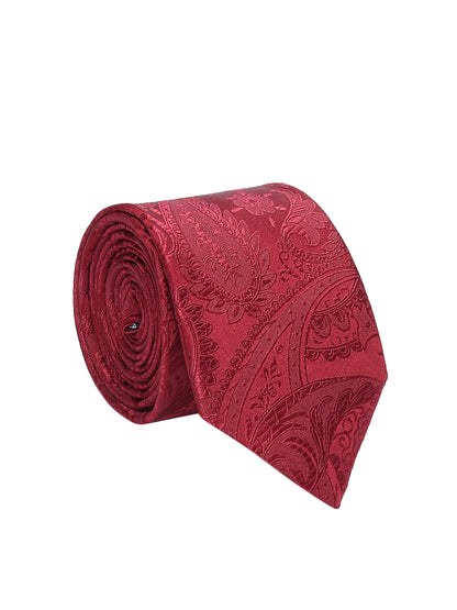 Men's Paisley Tie Set with Pocket Square