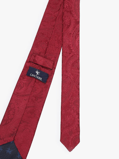 Men's Paisley Tie Set with Pocket Square