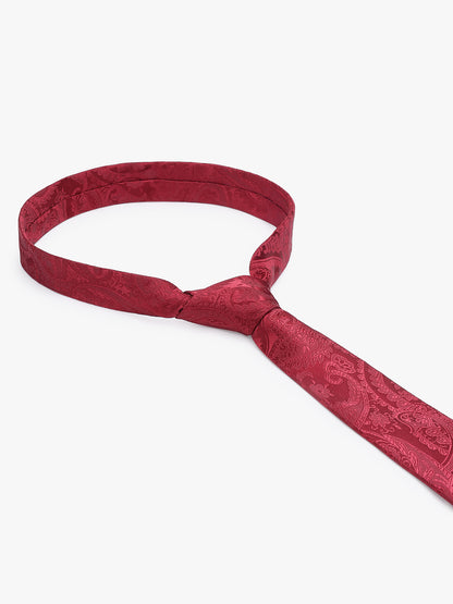 Men's Paisley Tie Set with Pocket Square