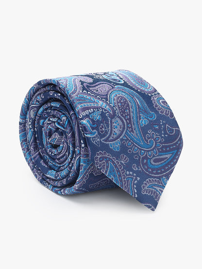 Men's Paisley Tie Set with Pocket Square