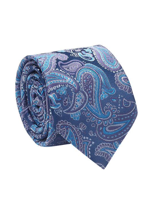 Men's Paisley Tie Set with Pocket Square