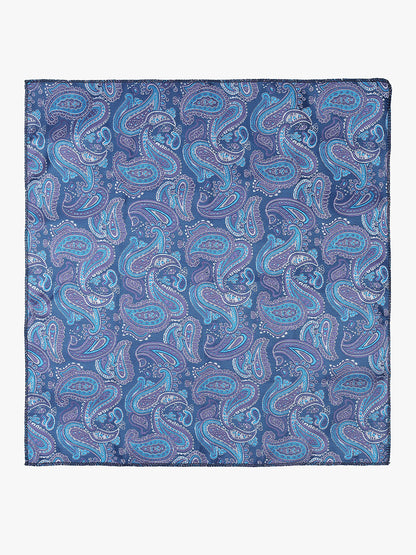 Men's Paisley Tie Set with Pocket Square