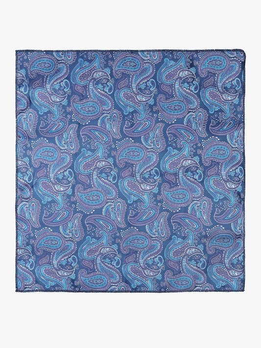 Men's Paisley Tie Set with Pocket Square