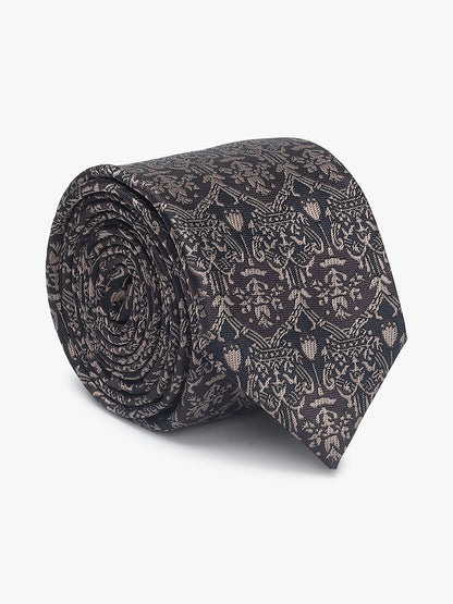 Men's Motifs Design Tie Set with Pocket Square