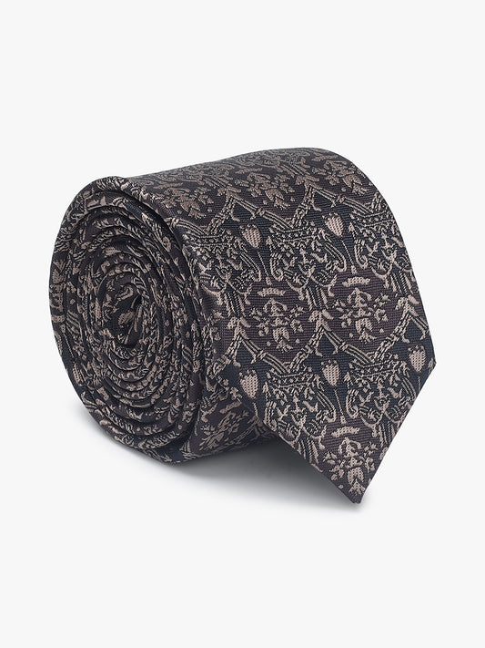Men's Motifs Design Tie Set with Pocket Square