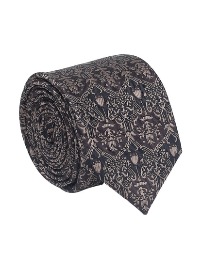 Men's Motifs Design Tie Set with Pocket Square
