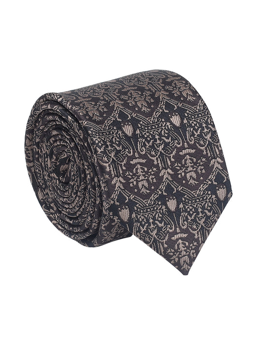 Men's Motifs Design Tie Set with Pocket Square