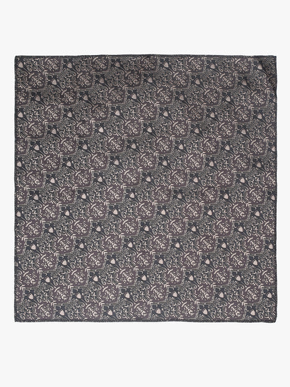 Men's Motifs Design Tie Set with Pocket Square