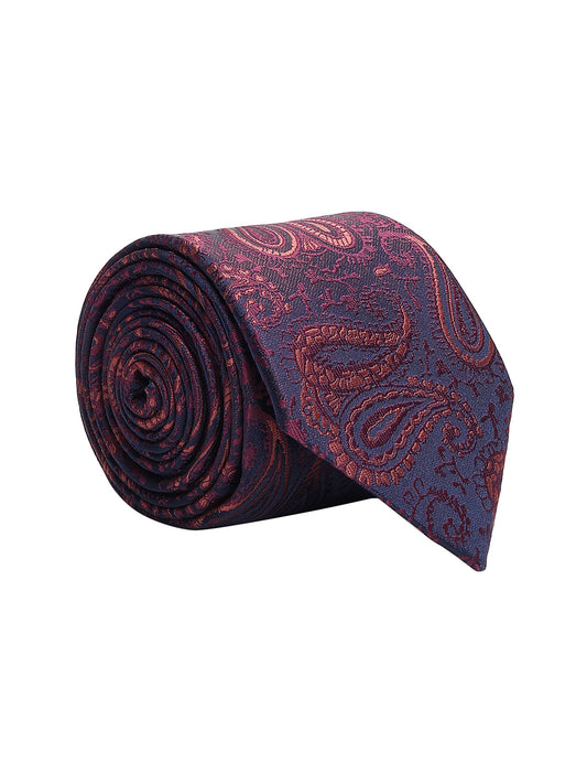 Men's Paisley Tie Set with Pocket Square