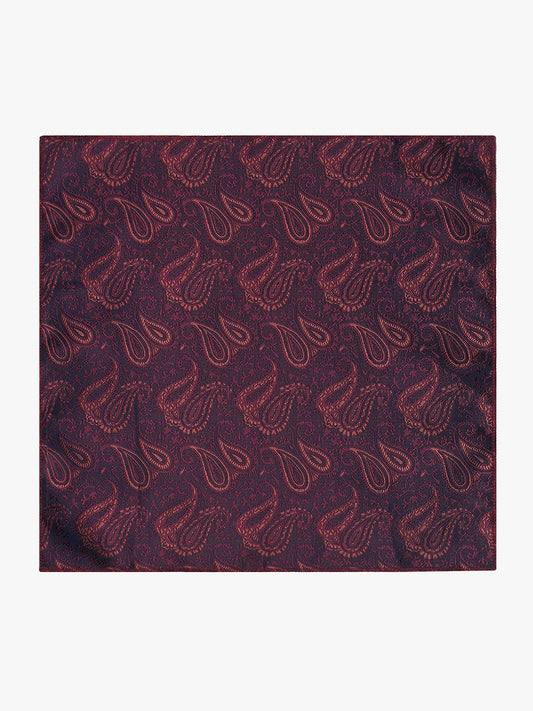 Men's Paisley Tie Set with Pocket Square