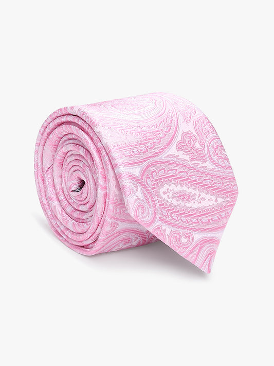 Men's Paisley Tie Set with Pocket Square