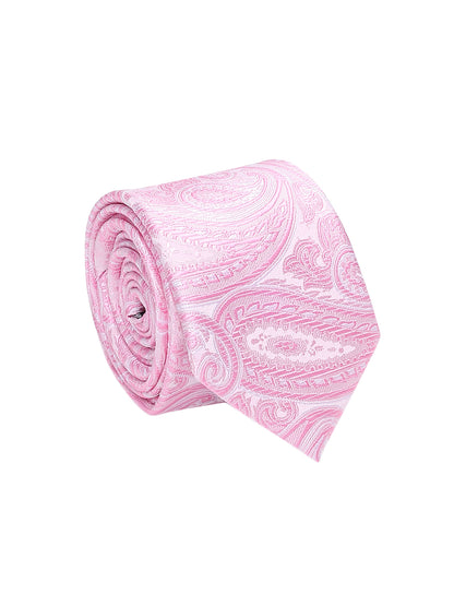 Men's Paisley Tie Set with Pocket Square