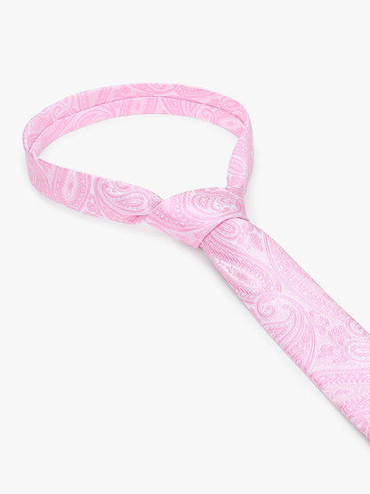 Men's Paisley Tie Set with Pocket Square