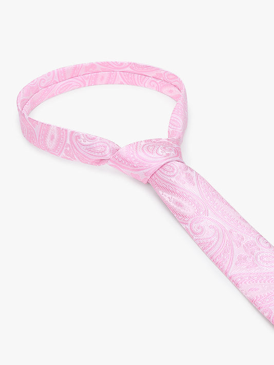 Men's Paisley Tie Set with Pocket Square