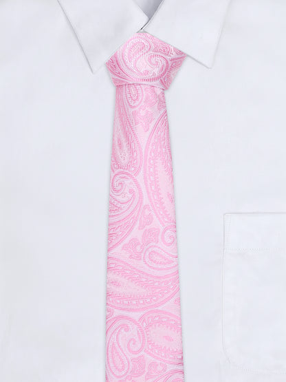 Men's Paisley Tie Set with Pocket Square
