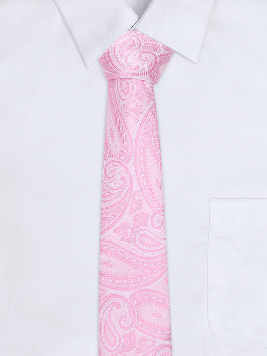 Men's Paisley Tie Set with Pocket Square