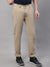 Cantabil Men Khaki Cotton Blend Solid Regular Fit Casual Trouser (7091703775371)